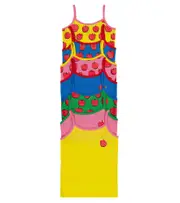 [Stella McCartney Kids] Stella McCartney Kids Set of 7 printed cotton tank tops Y 3 multicoloured
