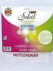 BIC Soleil Bella Sun-Twist Scented Women's 4-Blade Disposable Razor 10 Count ...