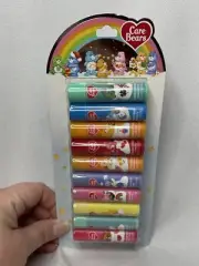 NEW Care Bears Taste Beauty 10 Flavored Lip Balms / Chapstick Pack Cheer Grumpy
