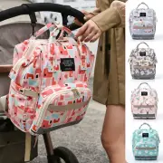 Womens Mummy Bag Nappy Diaper Stroller Travel Backpack Waterproof Shouders Bag