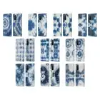 OFFICIAL NATURE MAGICK SHIBORI TIE DYE LEATHER BOOK CASE FOR SAMSUNG PHONES 1