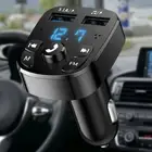Phone Charger 2 USB Bluetooth FM Transmitter MP3 Player Radio Adapter Car Parts