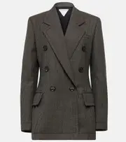 [Bottega Veneta] Bottega Veneta Houndstooth wool jacket AU 12 brown