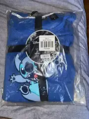 NWT Disney Lilo & Stitch Tropical Plush Shorts PJ Sleep Set Size L Super Soft