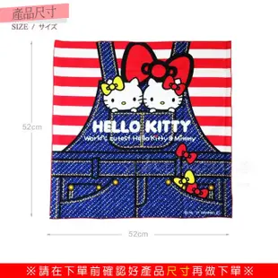 Hello Kitty牛仔造型純綿100%日製便當包巾/手巾/手帕/今日最便宜/貨到付款/現貨/禮物