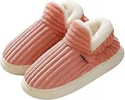 [ALHFZZ] Pluffi Slipper Booties,Women Men Plush Warm Indoor Outdoor Shoes Cozy Stylish Fleece Lined Memory Foam with Anti-Slip Sole, Winter Fuzzy Thick-Soled Plush House Cloud Slides Unisex (44-45,Pink)
