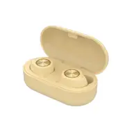 TW60 Bluetooth Headset Wireless Earbud Touch Bluetooth Sports Headphone Wireless Bluetooth Headset with Charging Box-YELLOW