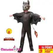 Boys How to Train Your Dragon 3 Toothless Costume Night Fury Kids Book Week M