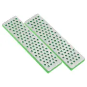 100mm Extra-Coarse Ski Snowboard 2Pcs Diamond Stone Edge Files,Green
