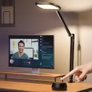 Led Desk Lamps for Home Office, Double-Sided Dimmable Desk Light with Clamp a...