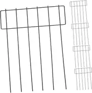 NULYLU Nimal Proof Fence 5pcs Iron Fencing Garden Stake Outdoor Pet Enclosure Privacy Security Edging Landscape Border