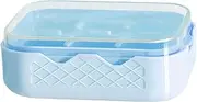 Baby Food Freezer Tray - Ice Trays Molds with 6 Grids with Lid | Flexible Easy-Release Freezer Safe Holder for Home Kitchen Family Fiends