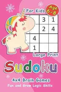 在飛比找博客來優惠-Sudoku For Kids 6-8: Unicorn 4