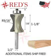 Tideway Carbide PRO LC06041404 7/8" Convex Edging Bit 1/4" shank router bit
