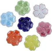 CLISPEED 7pcs Chopstick Holder Cherry Blossom Chopsticks Chopstick Rest Cherry Blossom Chopstick Storage Chopsticks Rest Stands Kitchen Japan Holders Organizers Chopsticks Rack Ceramics