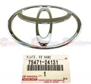 Genuine Toyota LandCruiser 100 Series UZJ HDJ Rear Back T Emblem Badge Silver