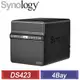 Synology 群暉 DiskStation DS423 4Bay NAS 網路儲存伺服器