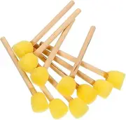 10Pcs Sponge Paint Brushes for DIY Crafts Art Sponges for Painting Comfortable Grip Handle for Beginners and Creative Projects