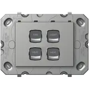 HPM ARTEOR 4 Gang Light Switch Fan/Light/Heat/Heat