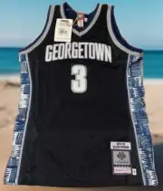 MITCHELL & NESS AUTHENTIC ALLEN IVERSON M $300 RETAIL GEORGETOWN HOYAS JERSEY