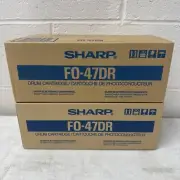 Set Of 2 Sharp FO-47DR Drum Unit Genuine OEM Original FO-4400 Fax Machine