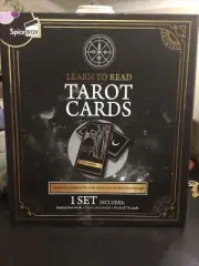 Spice Box "Learn to read Tarot Cards" instruction book, 78 card deck, card pouch