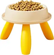Raised Cat Bowl - Tilts Raised Pet Food, Anti Tariff Design, Ergonomic Cat Bowl, Non-Slip Stand, Stress- Feeding, Ceramic Food Bowl, Easy to Use