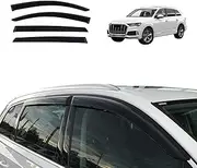 OAD4X4 Weathershields Compatible with Audi Q7 SQ7 4M Series 2015-Onwards, Weather Shields Window Visors Wind Deflectors Sun Rain Guard 4PCS Set