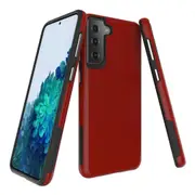 For Samsung Galaxy S21+ Plus Case Armour Protective Strong Cover Red