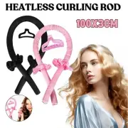 Heatless Curling Rod Headband Silk Ribbon Hair Roller Lazy Curler Set