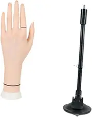 TENOL Resin Mannequin Hand Model Hand Model,Props,Practice Model,Jewelry Hand Display Holder Jewelry Organizer for Displaying Rings, Left Hand