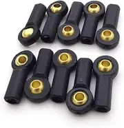 Toy Accessories 10PCS M3 3mm Lever Steering Tie Rod End Ball Head Linkage End Compatible with RC Airplane Car Crawler Boat Robot (Color : 10PCS D3xH4.9xL20mm)