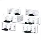 Lemax - 14388 - Plastic Picket Fence, Set of 7