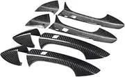 Upgrade Real Carbon Fiber Compatible For Benz A/B/C/E/S Class W204 W176 W218 W212 Car Door Handle Covers Trim Protection Stickers(Go-13)