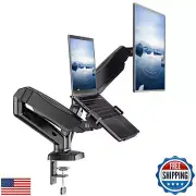 WALI Laptop Mount for Desk, Laptop Arm Mount for 17"-32”Computer Screen and 1