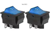 Carpet Cleaning Extactor DPST 2-Position Rocker Switch (Set Of 2)