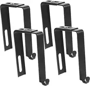 CAXUSD Over The Door Hooks 4 Pack Metal Cubicle Hooks Door Hanger Wall Organizer Space-Saving