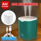 2000ML Air Humidifier Ultrasonic Diffuser Aromatherapy Cool Mist Steam Purifier