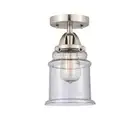 Innovations Canton 1 Light 6" Semi-Flush, LED, BSN/Seeded - 288-1C-SN-G184-LED
