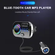 Car Blue-tooth 5.0 FM Transmitter With 2*USB Charger Port Car Radio Adapter AUX