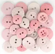 Kaleidoscope Colors: Baby Pink - Shelly's Buttons - Craft Sew Scrap