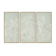 Sage Jungle Trio Framed Canvas Print 190x120cm