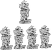 5pcs Miniature Rockery Figurine Decorative Micro Landscape Ornament for Fish Tank Zen Room and Garden Decor for Bonsai and Moss Landscapes Rockery Landscaping Accessory