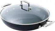 Le Creuset Toughened Non-Stick Shallow Casserole with Lid, 26 cm