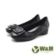 W&M(女)防磨腳中跟鞋 女鞋－黑色