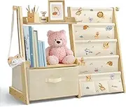 wooshwa Kids Shelf, Toy Storage for Kids, Jungle Animals