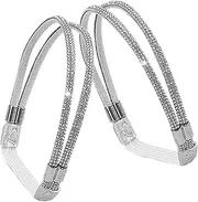 [GLSTOY] 1 Pair Detachable Ankle Straps for High Heels Elastic Bungee Shoe Laces Secure Fit for Comfortable Walking Prevents Soft Smooth Inner Design Multi Color Options