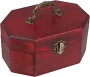 ULDIGI Vintage Wooden Tea Chest Chinese Style Handheld Storage Organizer for Jewelry Snacks Dried Fruits Loose Tea Elegant Decorative Box with