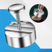 Stainless Steel Adjustable 8.9-14cm Hamburger Patty Maker Non Stick Patty Making