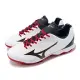 Mizuno 棒壘球鞋 Wave Lightrevo Wide 男鞋 寬楦 白 紅 皮革 抓地 運動鞋 美津濃 11GP2221-30